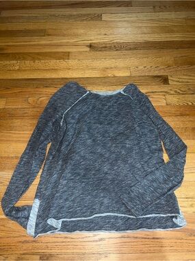 FP Beach Heathered Gray Lightweight Knit Top